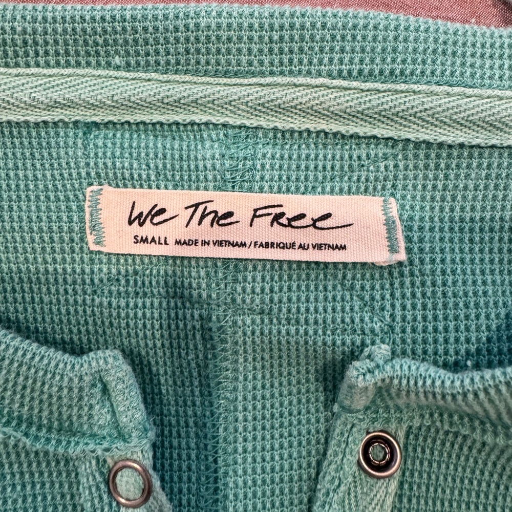 We The Free Teal Long Sleeve Top